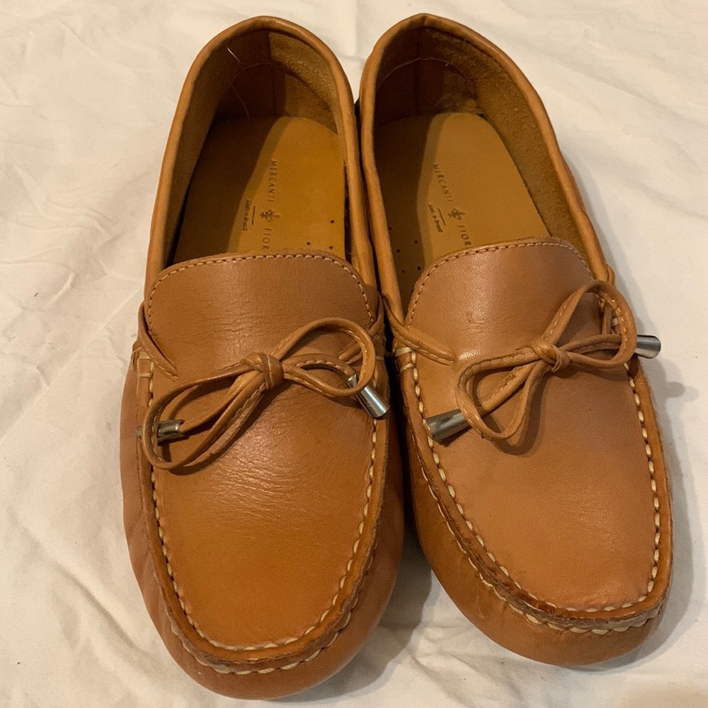 Mercanti Fiorentini, Brazilian Leather Loafers, Tan, size 7B, worn once